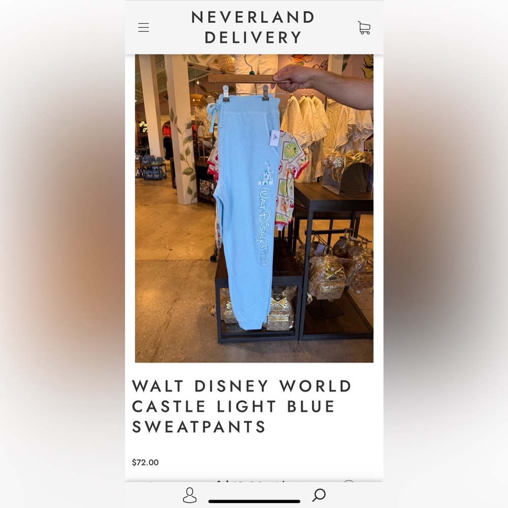 Disney Light Blue Sweatpants